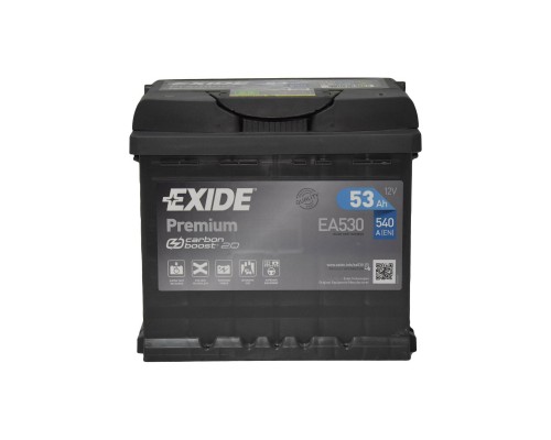 Акумулятор автомобільний EXIDE PREMIUM 53A (EA530)