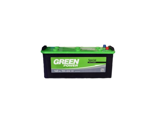 Акумулятор автомобільний GREEN POWER Standart 140Ah бокова(+/-) (950EN) (22365)