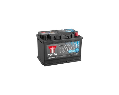 Акумулятор автомобільний Yuasa 12V 70Ah AGM Start Stop Plus Battery (YBX9096)