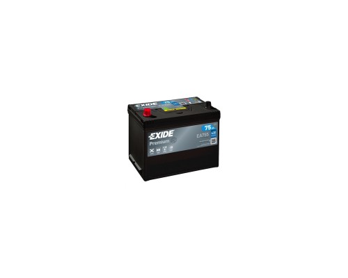 Акумулятор автомобільний EXIDE PREMIUM 75A (EA755)