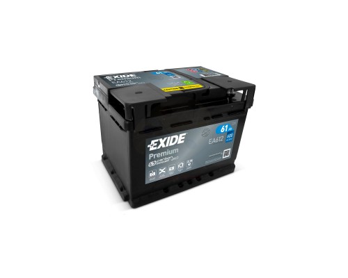 Акумулятор автомобільний EXIDE PREMIUM 61A (EA612)