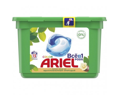 Капсули для прання Ariel Pods Все-в-1 Олія Ши 15 шт. (8001090993229)