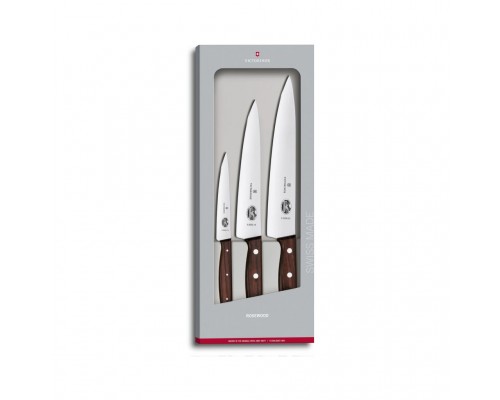 Набір ножів Victorinox Rosewood Carving Set 3 шт (5.1050.3G)