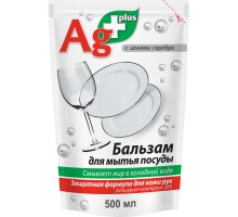 Засіб для ручного миття посуду Bio Formula Ag+ дой-пак 500 мл (4823015900488)