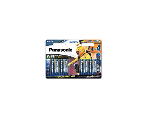 Батарейка Panasonic AA LR6 Evolta * 8 Power Rangers (LR6EGE/8B4FPR)