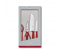 Набір ножів Victorinox SwissClassic Kitchen Set 4 шт Red (6.7131.4G)