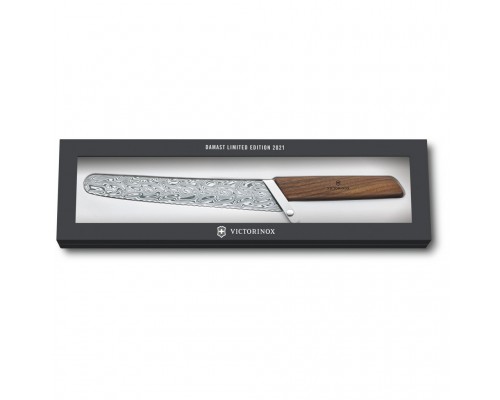 Кухонний ніж Victorinox Swiss Modern BreadPastry Damast 22 см Wood (6.9070.22WJ21)