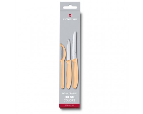 Набір ножів Victorinox SwissClassic Paring Set 3 шт Universal Orange (6.7116.31L92)