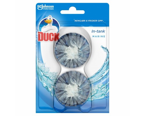 Засіб для чищення унітазу Duck Таблетка чистоти для зливного бачка Морський 2 х 50 г (5000204004755)