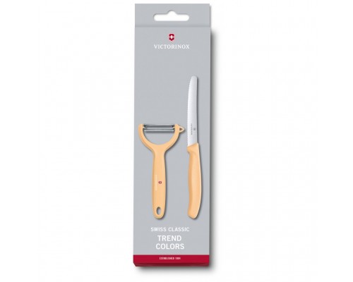 Набір ножів Victorinox SwissClassic Paring Set Tomato and Kiwi Light Orange (6.7116.23L92)