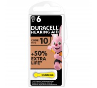 Батарейка Duracell 10 / P10 / PR70 Zinc Air (1.4V) * 6 (5007510/5011445)