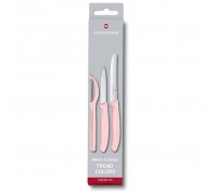 Набір ножів Victorinox SwissClassic Paring Set 3 шт Universal Pink (6.7116.31L52)