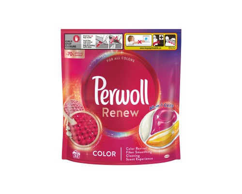 Капсули для прання Perwoll Renew Color для кольорових речей 32 шт. (9000101571042)