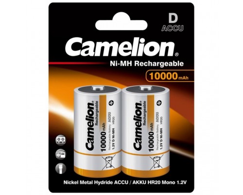 Акумулятор Camelion D 10000mAh Ni-MH * 2 R20-2BL (NH-D10000BP2)
