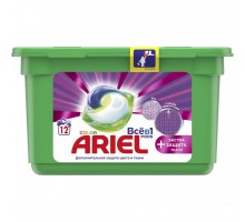 Капсули для прання Ariel Pods Все-в-1 + Екстра захист тканини 12 шт. (8001841959566)