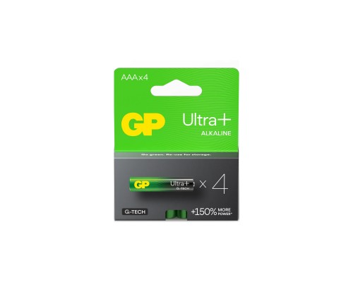 Батарейка Gp AAA LR03 Ultra Plus Alcaline * 4 (24AUP21-SB4 / 4891199203985)