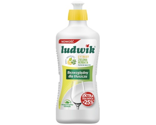 Засіб для ручного миття посуду Ludwik Цитрус та зелений чай 450 г (5900498028379)