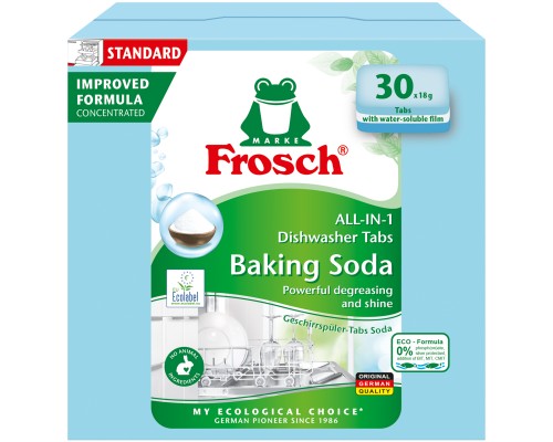 Таблетки для посудомийних машин Frosch Сода 30 шт. (4009175965059)