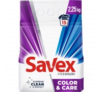 Пральний порошок Savex Premium Color & Care 2.25 кг (3800024047886)