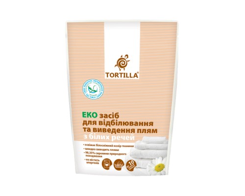 Засіб для видалення плям Tortilla Еко для білих речей 200 г (4820049380590)