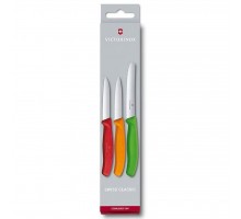 Набір ножів Victorinox SwissClassic 3 шт Red, Orange. Green (6.7116.32)