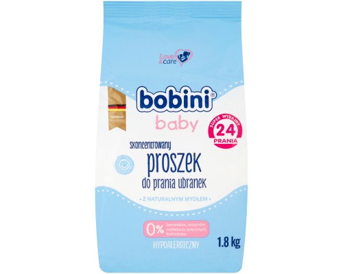 Пральний порошок Bobini Baby Universal для дитячих речей 1.8 кг (4013356244918)