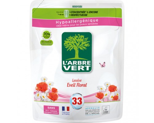 Гель для прання L'Arbre Vert Квіткове пробудження запасний блок 1.5 л (3450601032691)