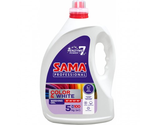 Рідина для прання Sama Professional Color & White 5 л (4820020268824)
