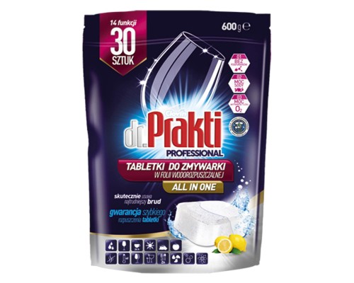 Таблетки для посудомийних машин Dr. Prakti 30 шт. (5900308778463)