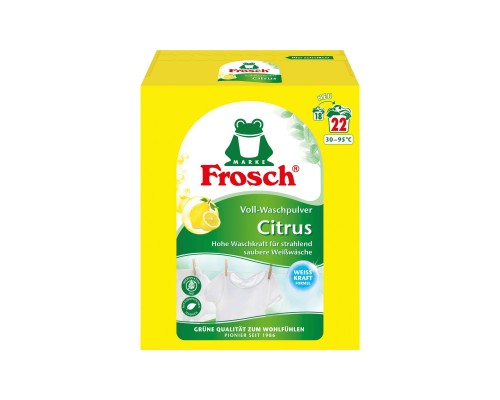 Пральний порошок Frosch Цитрус 1.45 кг (4001499960260)
