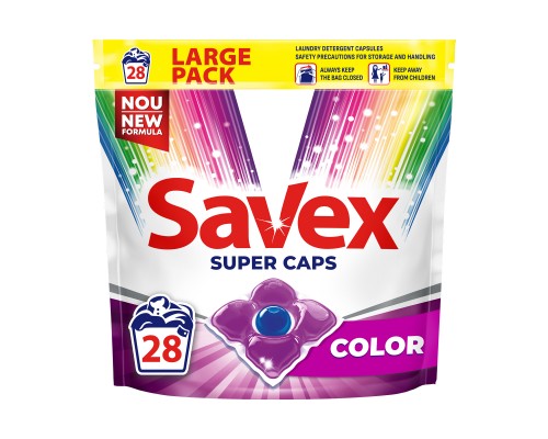 Капсули для прання Savex Super Caps Color 28 шт. (3800024046889)