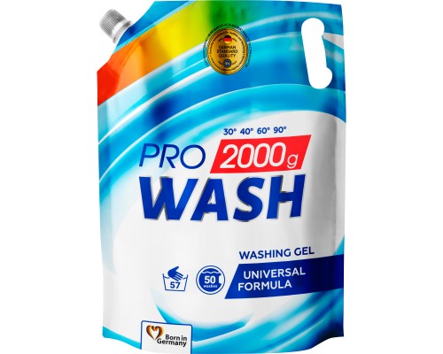 Гель для прання Pro Wash Універсальний 2 кг (4260637722096)