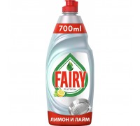Засіб для ручного миття посуду Fairy Platinum Лимон і лайм 700 мл (8006540020050)