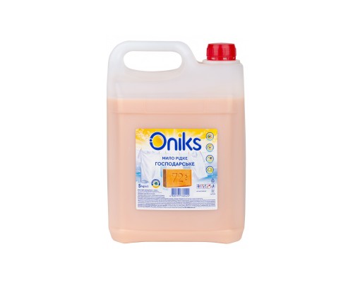 Гель для прання Oniks Рідке господарське мило 5 кг (4820191760424)