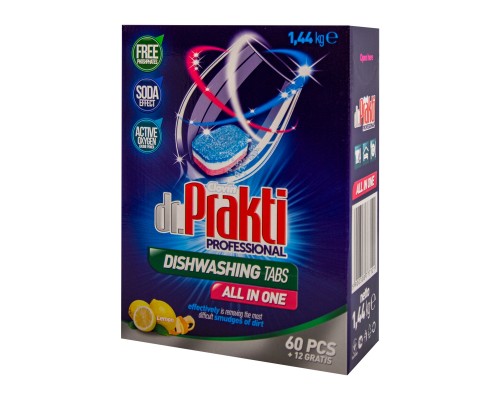 Таблетки для посудомийних машин Dr. Prakti 72 шт. (5900308777121)
