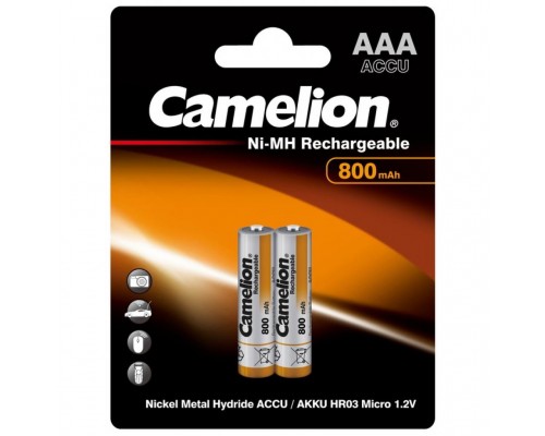 Акумулятор Camelion AAA 800mAh Ni-MH * 2 R03-2BL (NH-AAA800BP2)