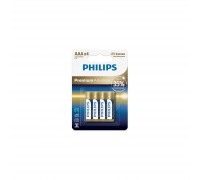Батарейка Philips AAA LR03 Premium Alkaline * 4 (LR03M4B/10)