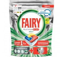 Таблетки для посудомийних машин Fairy Все-в-1 Platinum Plus Лимон 40 шт. (8001841748313)