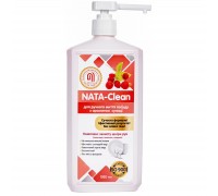 Засіб для ручного миття посуду Nata Group Nata-Clean З ароматом суниці 1000 мл (4823112601028)