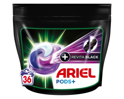 Капсули для прання Ariel Pods Все-в-1 + Revitablack 36 шт. (8001090804204)
