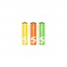 Батарейка ZMI AA ZI5 * 12 + AAA ZI7 * 12 Rainbow batteries set (Ф16358)