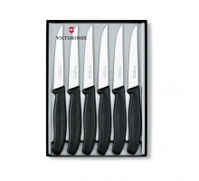 Набір ножів Victorinox SwissClassic Steak Set 6 шт Black (6.7233.6)