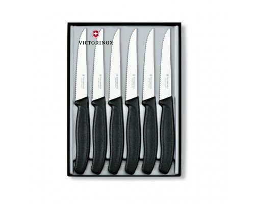 Набір ножів Victorinox SwissClassic Steak Set 6 шт Black (6.7233.6)