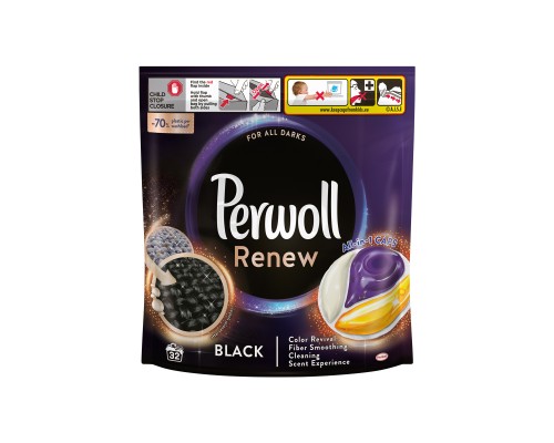 Капсули для прання Perwoll Renew Black для темних та чорних речей 32 шт. (9000101575828)