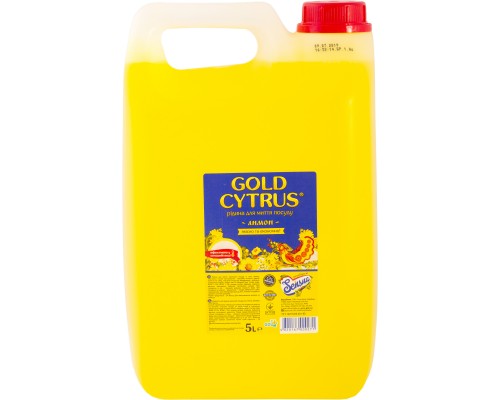 Засіб для ручного миття посуду Gold Cytrus Лимон 5 л (4820167000271)
