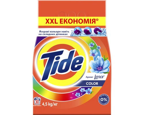 Пральний порошок Tide Color Lenor Touch of Scent 4.5 кг (5413149871434)