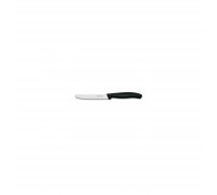 Кухонний ніж Victorinox SwissClassic для овощей 11 см, волнистое лезвие, черный (6.7833)