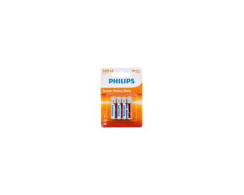 Батарейка Philips AAA R03 LongLife Zinc Carbon * 4 (R03L4B/10)