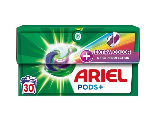Капсули для прання Ariel Pods + Екстразахист Кольору та Волокон 30 шт. (8001090802873)