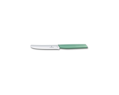 Кухонний ніж Victorinox Swiss Modern TomatoSausage 11см Mint (6.9006.11W41)